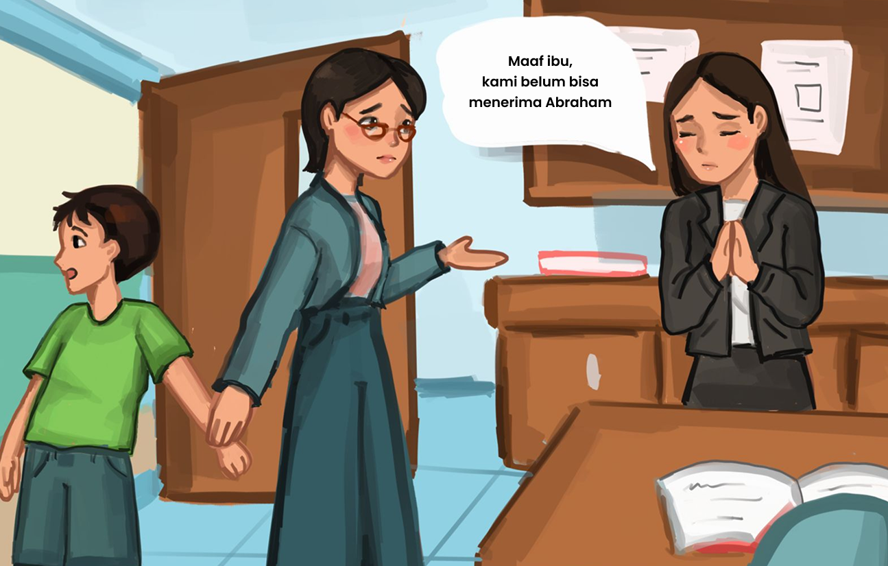 Ilustrasi Abraham dengan Helper